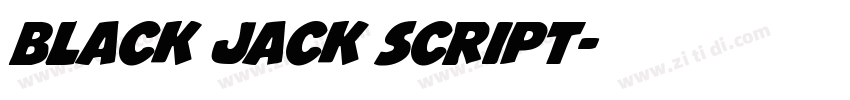 black jack script字体转换
